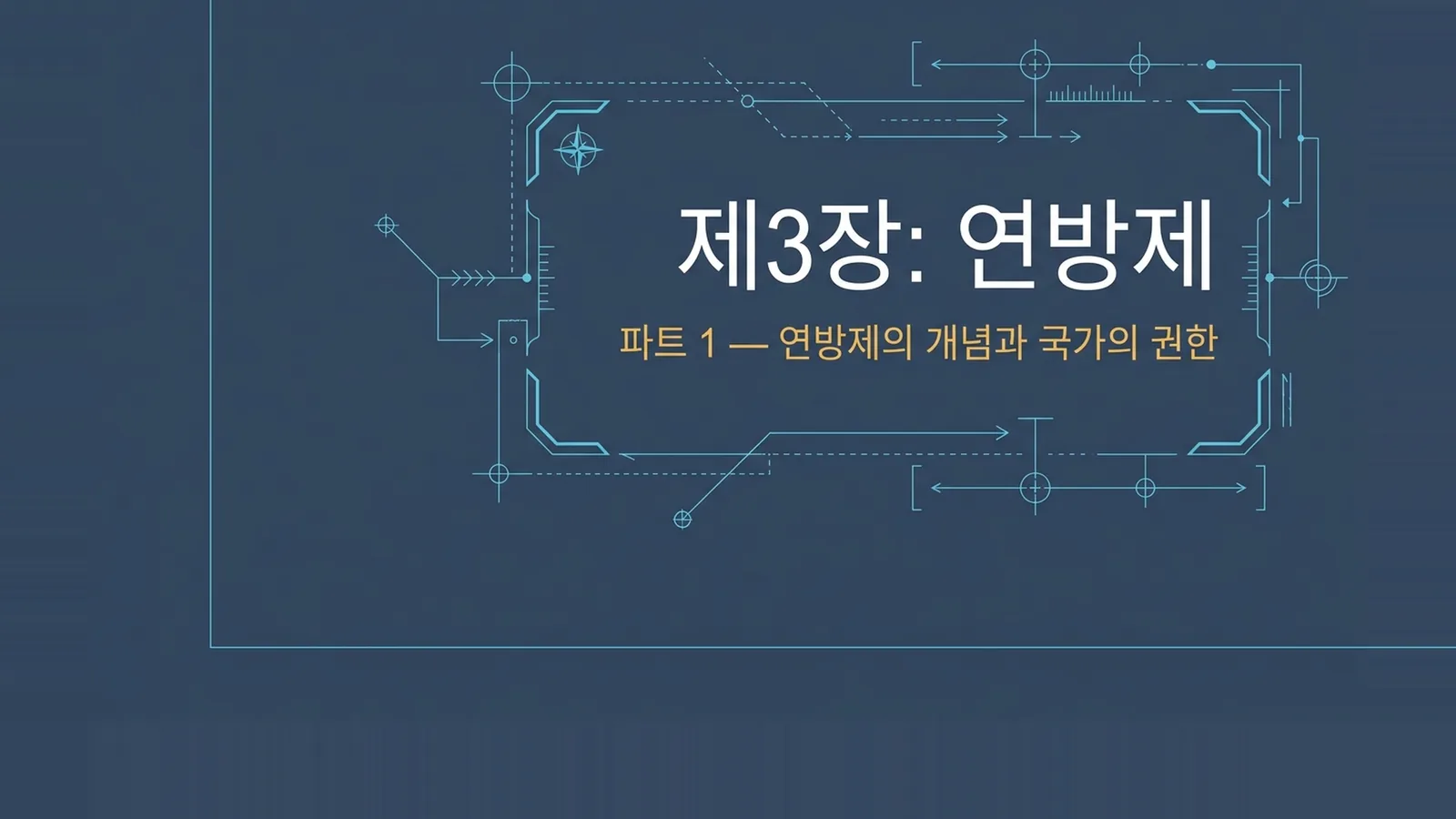 Slide in Korean: Chapter 3, Federalism